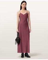 AllSaints - Bryony Maxi Slip Dress - Lyst