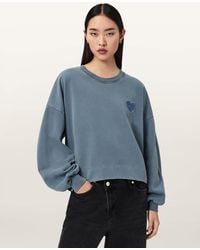 AllSaints - Lover Oversized Crew Neck Sweatshirt - Lyst