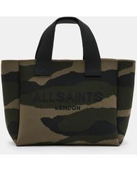 AllSaints - Izzy Logo Print Knitted Mini Tote Bag, - Lyst