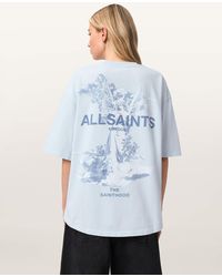 AllSaints - Guardian Amelie Oversized T-Shirt - Lyst