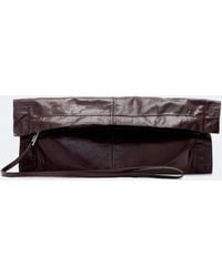 AllSaints - Lutece Fold Leather Clutch - Lyst