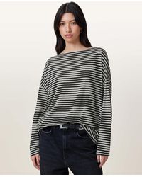 AllSaints - Rita Relaxed Fit Striped T-Shirt - Lyst