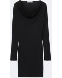AllSaints - Lilla Cowl-Neck Bodycon Midi Dress - Lyst