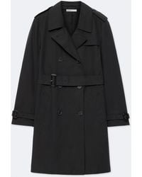 AllSaints - Leonard Double-Breasted Cotton Trench Coat - Lyst