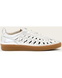 AllSaints - Leather Velma Leather Woven Trainers, /Us 6/Eu 36 - Lyst