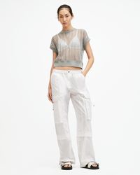 AllSaints - Barbara Adjustable Cuffed Cargo Trousers, - Lyst