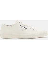 AllSaints - Underground Canvas Low Top Sneakers - Lyst