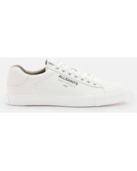 AllSaints - Underground Leather Low Top Trainers - Lyst