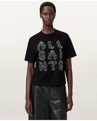 AllSaints - Ella Lisa Embellished T-Shirt - Lyst