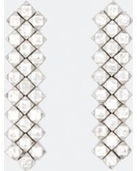 AllSaints - Faceted Metal Bead Drop Earrings - Lyst