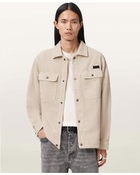 AllSaints - Castleford Corduroy Overshirt - Lyst
