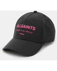 AllSaints - Underground Nylon Logo Baseball Cap, - Lyst