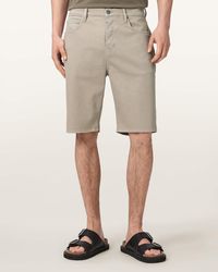 AllSaints - Switch Slim Fit Cotton Shorts - Lyst