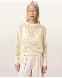 AllSaints - Raelyn Relaxed Fit Open Stitch Sweater - Lyst