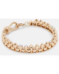 AllSaints - Bobbie Box Chain Studded Bracelet - Lyst