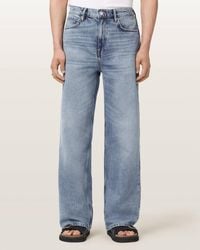 AllSaints - Lenny Wide Leg Denim Jeans - Lyst