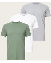 AllSaints - Tonic Crew Ramskull T-Shirts 3 Pack - Lyst