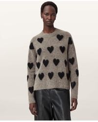 AllSaints - Amora Jacquard Brushed Sweater - Lyst