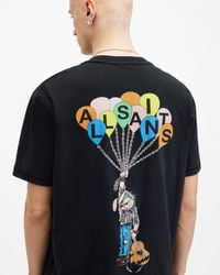 AllSaints - Lofty Graphic Print Relaxed Fit T-shirt - Lyst