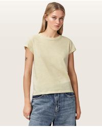 AllSaints - Anna Crew Neck Short Sleeve T-Shirt,, Earth - Lyst
