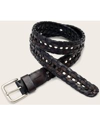 AllSaints - Mac Woven Leather Belt - Lyst