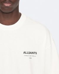 AllSaints - Underground Oversized Crew Neck T-Shirt - Lyst