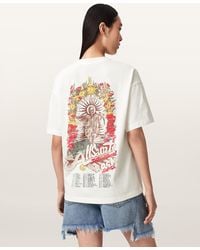 AllSaints - Roque Oversized Etta Cotton T-Shirt - Lyst