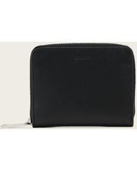 AllSaints - Lena Hex Zip Up Leather Wallet - Lyst