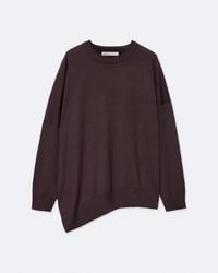 AllSaints - Martel Asymmetric Merino Wool Jumper - Lyst