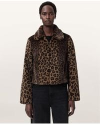AllSaints - Saye Faux Fur Jacket - Lyst