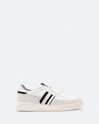 AllSaints - Regan Leather And Suede Trainers - Lyst