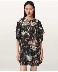 AllSaints - Xena Relaxed Fit Mini Dress - Lyst