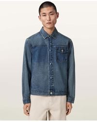 AllSaints - Roth Regular Fit Denim Jacket - Lyst