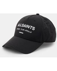 AllSaints - Underground Nylon Baseball Cap - Lyst