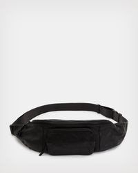 AllSaints - Oppose Leather Bum Bag - Lyst