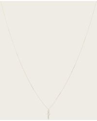 AllSaints - Gabe Small Chain Cross Necklace - Lyst