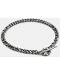AllSaints Sabik Hematite Sterling Silver Bracelet - Metallic