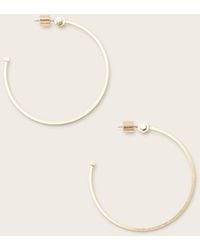 AllSaints - Toggle Large Hoop Earrings - Lyst