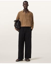 AllSaints - Carlyle Long Sleeve Oversized Shirt - Lyst