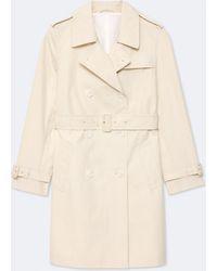 AllSaints - Leonard Double-Breasted Cotton Trench Coat - Lyst