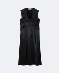 AllSaints - Jeanne Wrap Midi Dress - Lyst