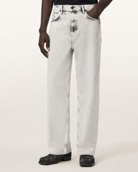 AllSaints - Lenny Wide Leg Denim Jeans - Lyst