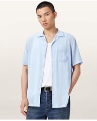 AllSaints - Perry Short Sleeve Striped Shirt - Lyst