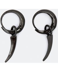 AllSaints - Talon Pendant Huggie Earrings - Lyst