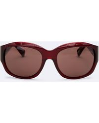 AllSaints - Kaelen Wrapped Oval Sunglasses - Lyst