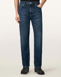 AllSaints - Lyocell Reid Straight Fit Denim Jeans, /L30 - Lyst
