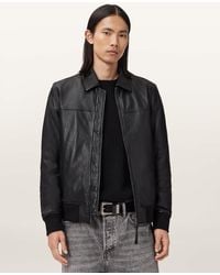 AllSaints - Rashford Leather Jacket - Lyst