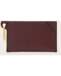 AllSaints - Hex Leather Cardholder - Lyst