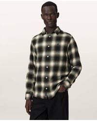 AllSaints - Baseline Long Sleeve Check Shirt - Lyst
