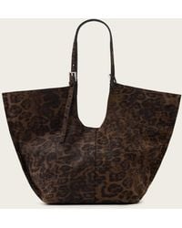 AllSaints - Ara Leopard Print Tote Bag - Lyst